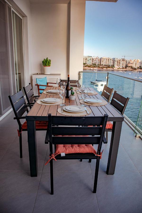 Seafront Two Bedroom Apartment Saint Julian's Dış mekan fotoğraf