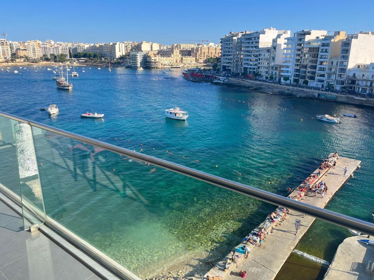 Seafront Two Bedroom Apartment Saint Julian's Dış mekan fotoğraf