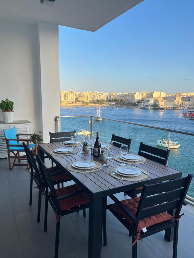 Seafront Two Bedroom Apartment Saint Julian's Dış mekan fotoğraf